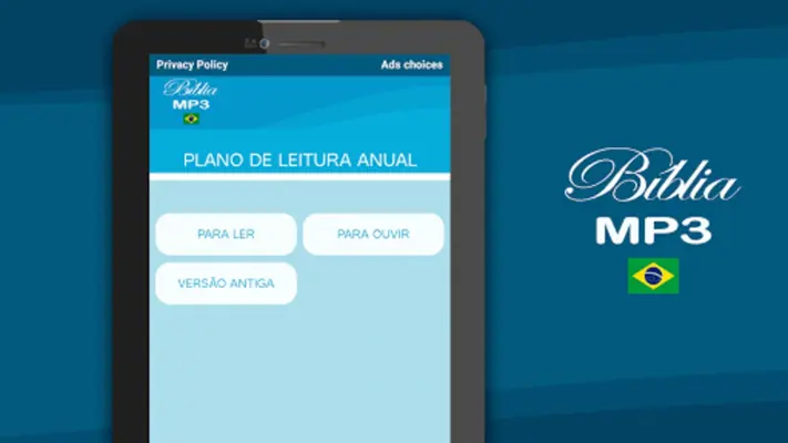 Bíblia MP3 Português android App screenshot 0